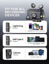 Load image into Gallery viewer, Professional Wireless Microphone for Streaming - Lark M2 with Lightning/USB-C