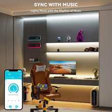 Load image into Gallery viewer, App Controlled COB LED Strip Light - 32.8ft Dimmable &amp; Music Sync Functionality