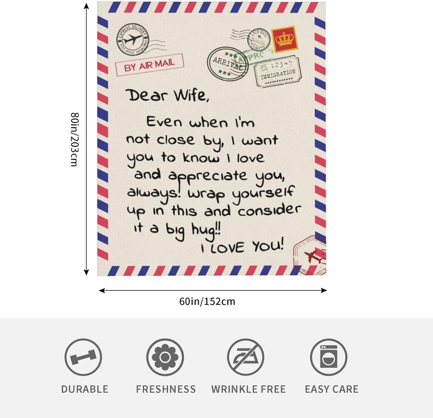 Luxurious Flannel Throw Blanket for Wife - Heartfelt Anniversary & Birthday Gift