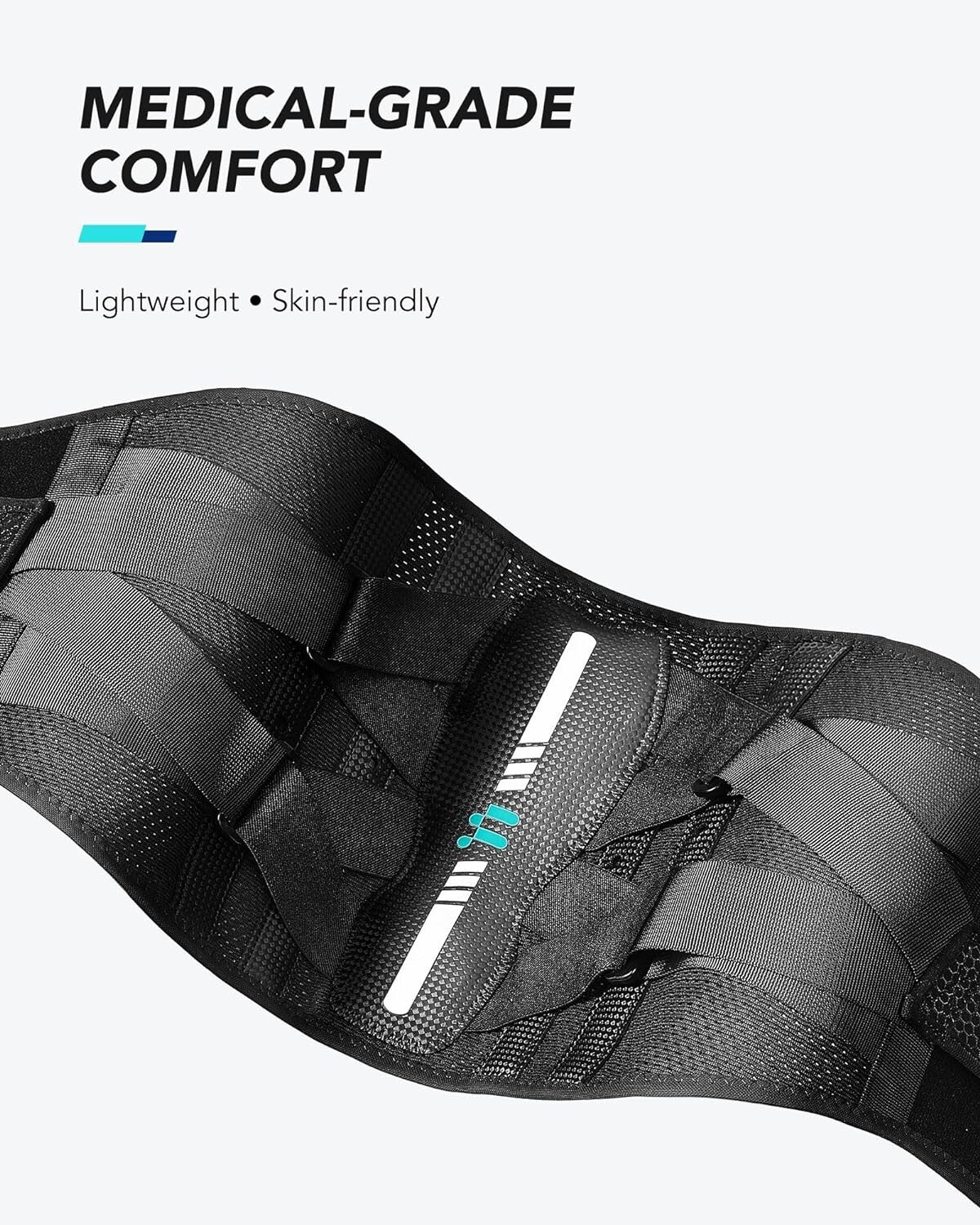Ultra-Light Ergonomic Back Brace XL - Breathable Support for Heavy Lifting