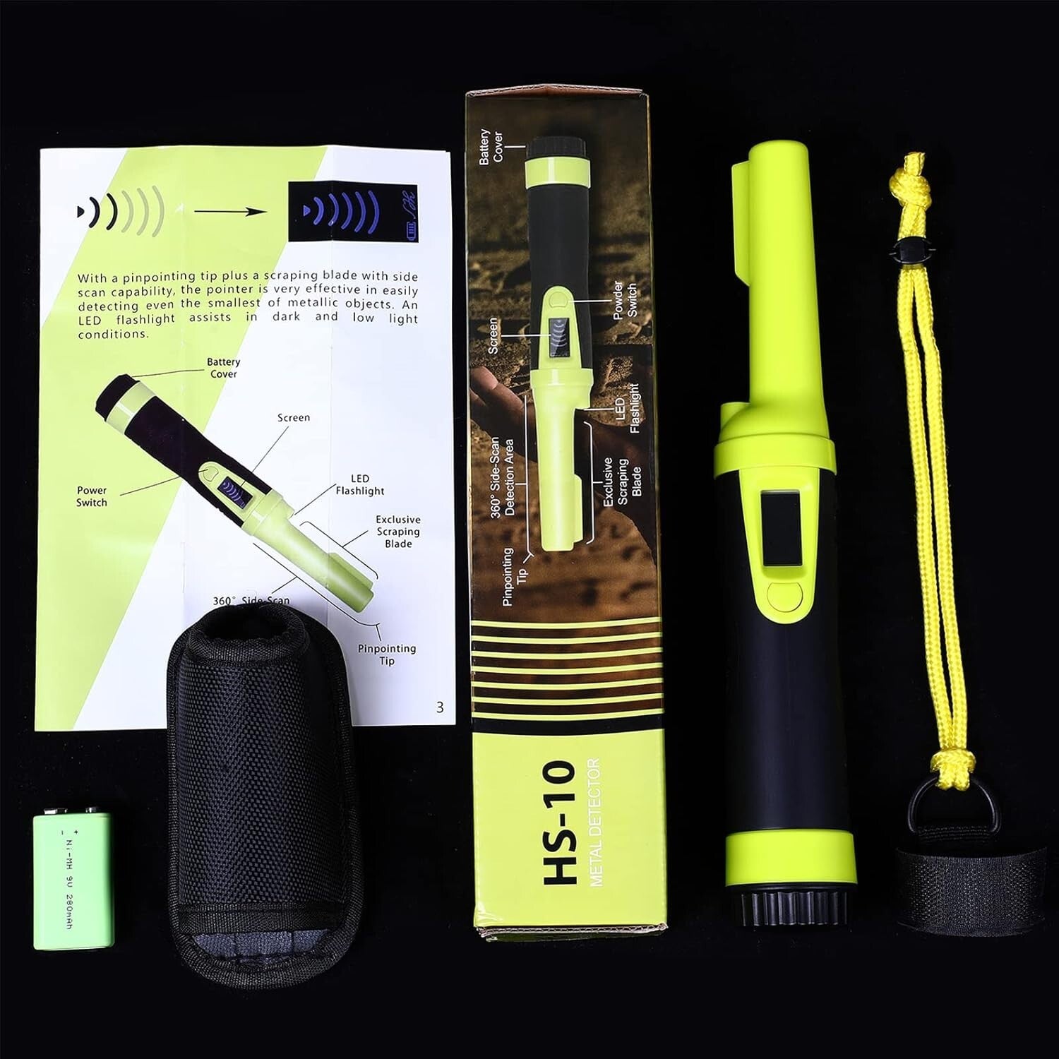 HS10: Versatile Waterproof Pinpointer with LCD - Ideal for Underwater Adventures