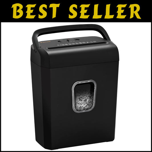 Portable Micro-Cut High-Security Paper Shredder - Easy to Use with Auto Features