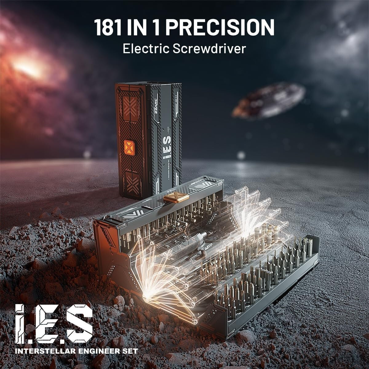 181-Piece Electric Screwdriver Set with 160 Precision Bits - Ultimate Repair Kit