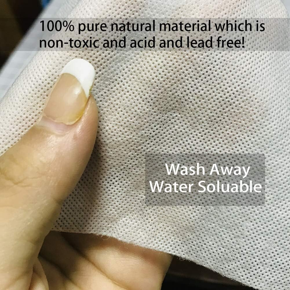 1.5oz Wash Away Stabilizer for Embroidery Backing & Topping, 12" x 50 yd Roll