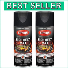 Load image into Gallery viewer, High Heat Max Gloss Black Spray Paint - 12oz Pack of 2 for Extreme Temperatures