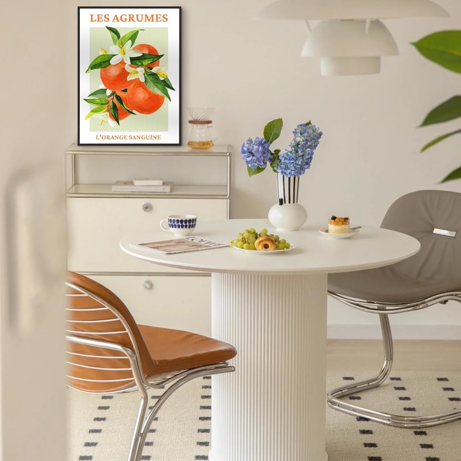 Framed Citrus Fruit Wall Art Set - Refreshing Lemon Prints for Dining Rooms