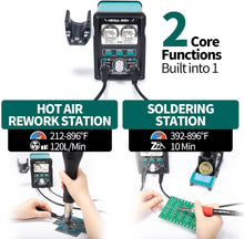 Load image into Gallery viewer, Professional EVO 2-in-1 Soldering Hot Air Kit with Lead-Free Solder Included