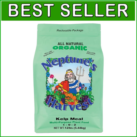 12 lb Multi-Purpose Kelp Meal Fertilizer for Enhanced Plant Growth & Soil Health