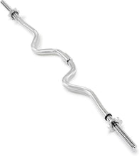 Load image into Gallery viewer, Ergonomic 47" Curl Bar with Knurled Grip - Ideal for Strength Training Sessions