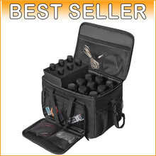 Load image into Gallery viewer, Lightweight Oxford Microphone Carrying Case with 15 Slots and Foam Interior