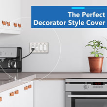 Load image into Gallery viewer, Impact-Resistant Stainless Steel Dual Receptacle Wall Plate with Matching Screws