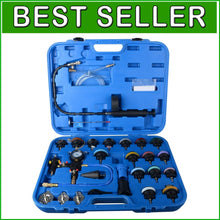 Load image into Gallery viewer, Complete 28-Piece Coolant Pressure Tester Set with Extra Adaptor for Vehicles