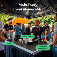 Load image into Gallery viewer, Engaging 12" Event Prize Wheel with Loud Clickers - Ideal for Raffles &amp; Games