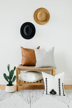 Load image into Gallery viewer, Set of 4 Modern 18" x 18" Decorative Faux Leather Pillow Covers - Amaro Design