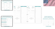 Load image into Gallery viewer, Daily Planner Refill 2025-2026 - Luxurious 8.5" x 11" Format for Daily Mastery