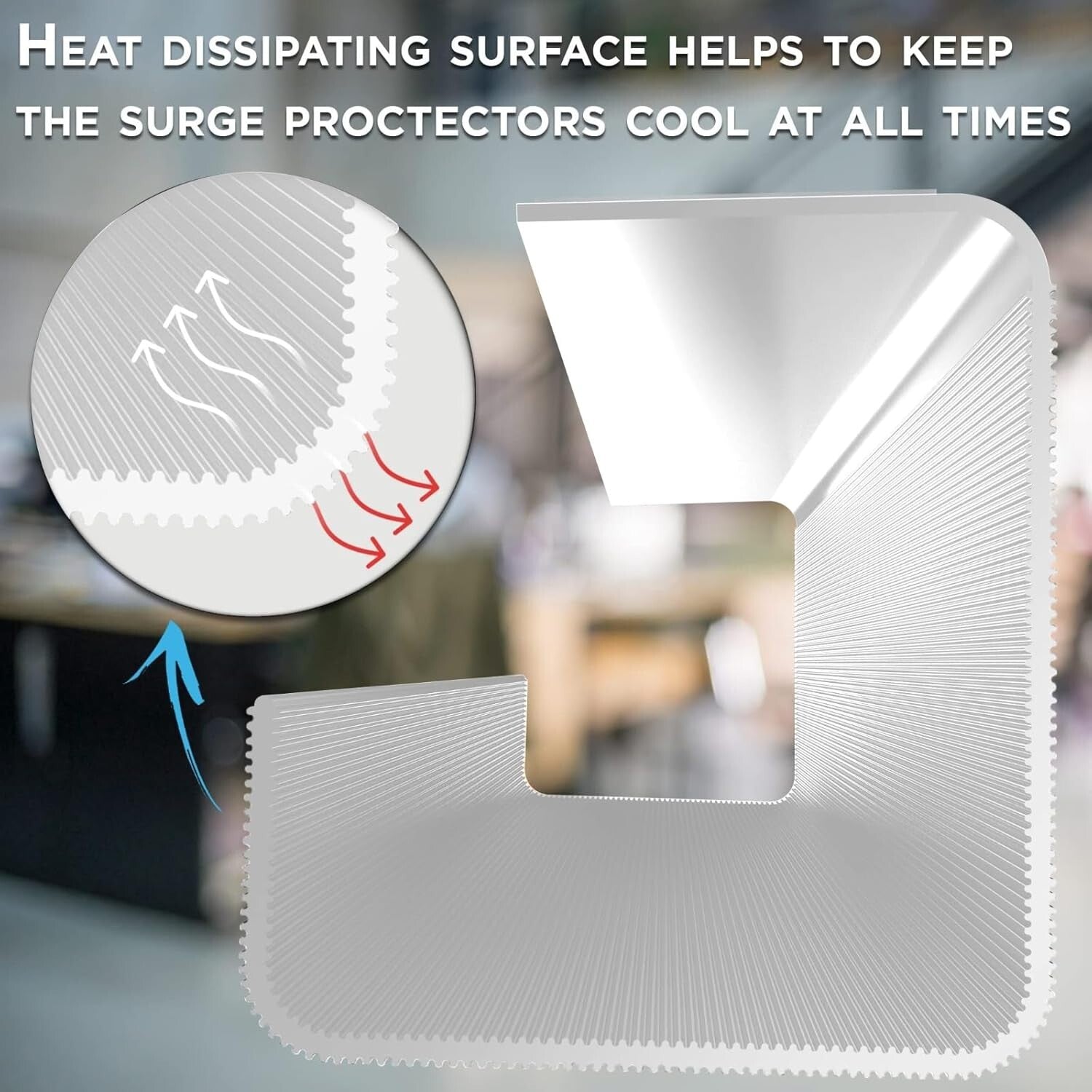 Space-Saving White Cable Organizer Trays - No-Screw Installation for a Neat Desk