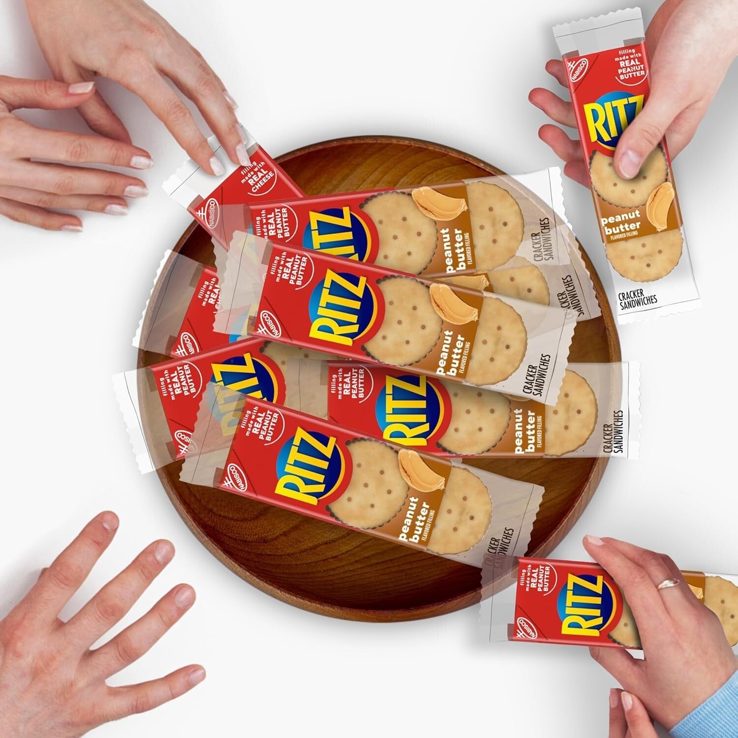 Convenient 112-Pack Peanut Butter Sandwich Crackers - Perfect On-the-Go Snack
