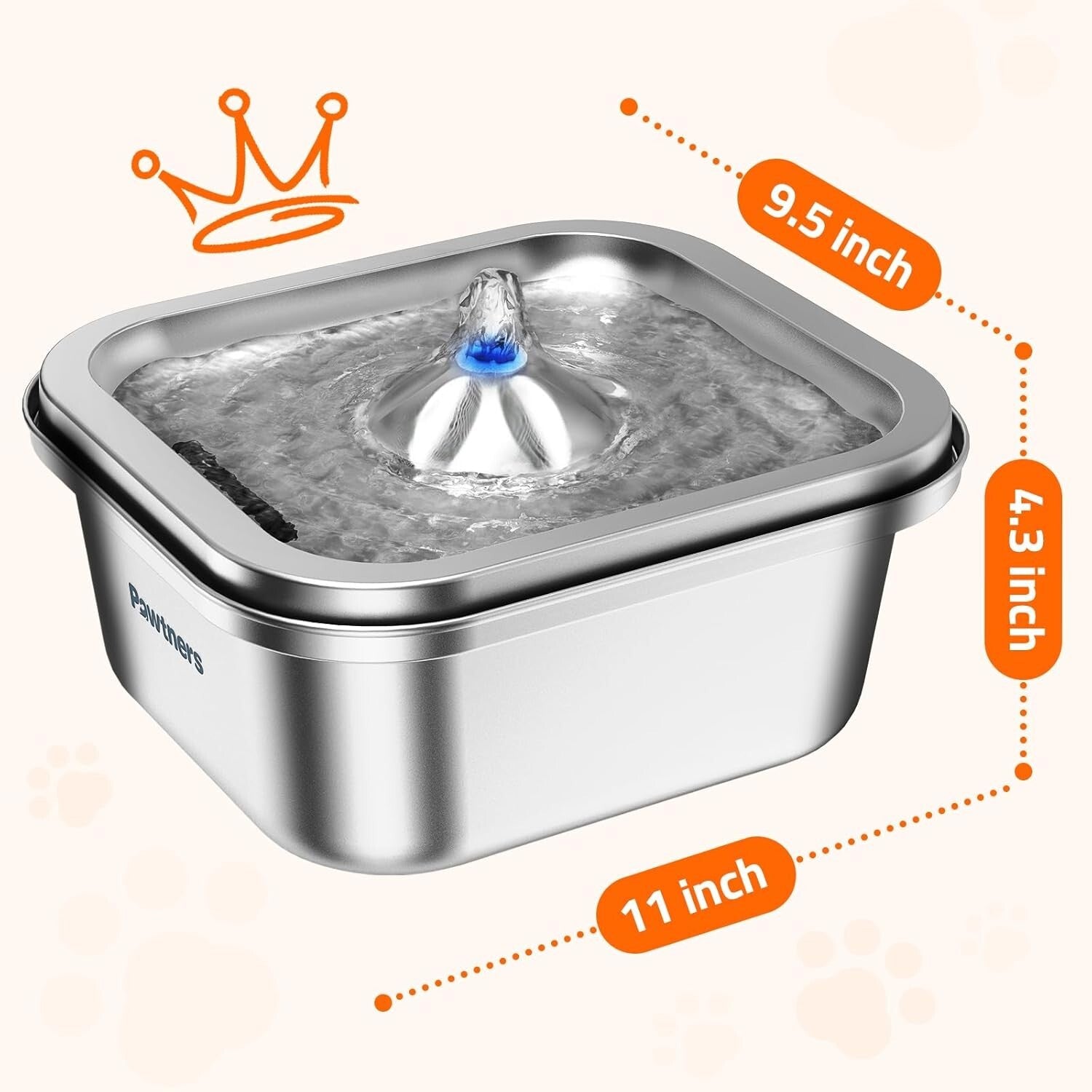 Dishwasher Safe Cat Water Fountain with Quadruple Filtration - 4L Capacity