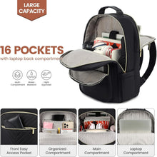 Load image into Gallery viewer, Lightweight 15.6-Inch Laptop Backpack with Anti-Theft Pocket and USB Charger