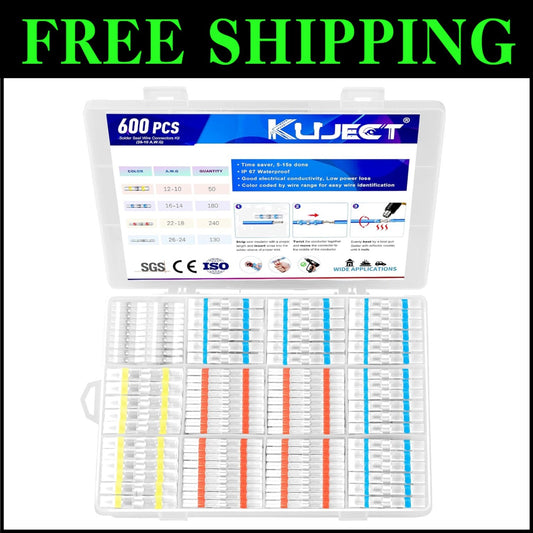 High-Quality 600PCS Solder Seal Wire Connectors - Waterproof & Temperature Proof