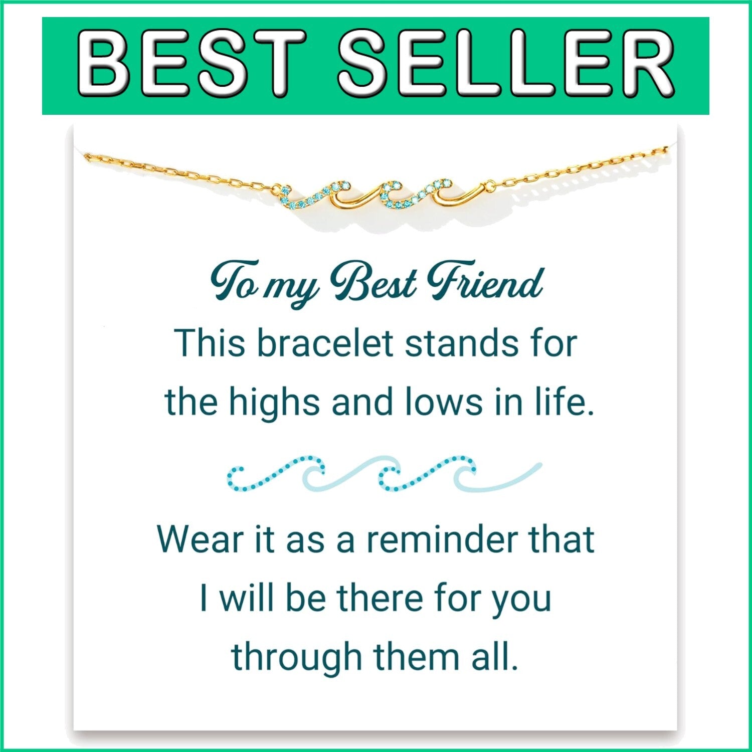 Elegant 925 Silver BFF Friendship Bracelet with 18K Gold - Perfect Gift