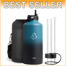 Load image into Gallery viewer, Lightweight 87oz Double Vacuum Water Bottle for Active Adults - Indigo Crush
