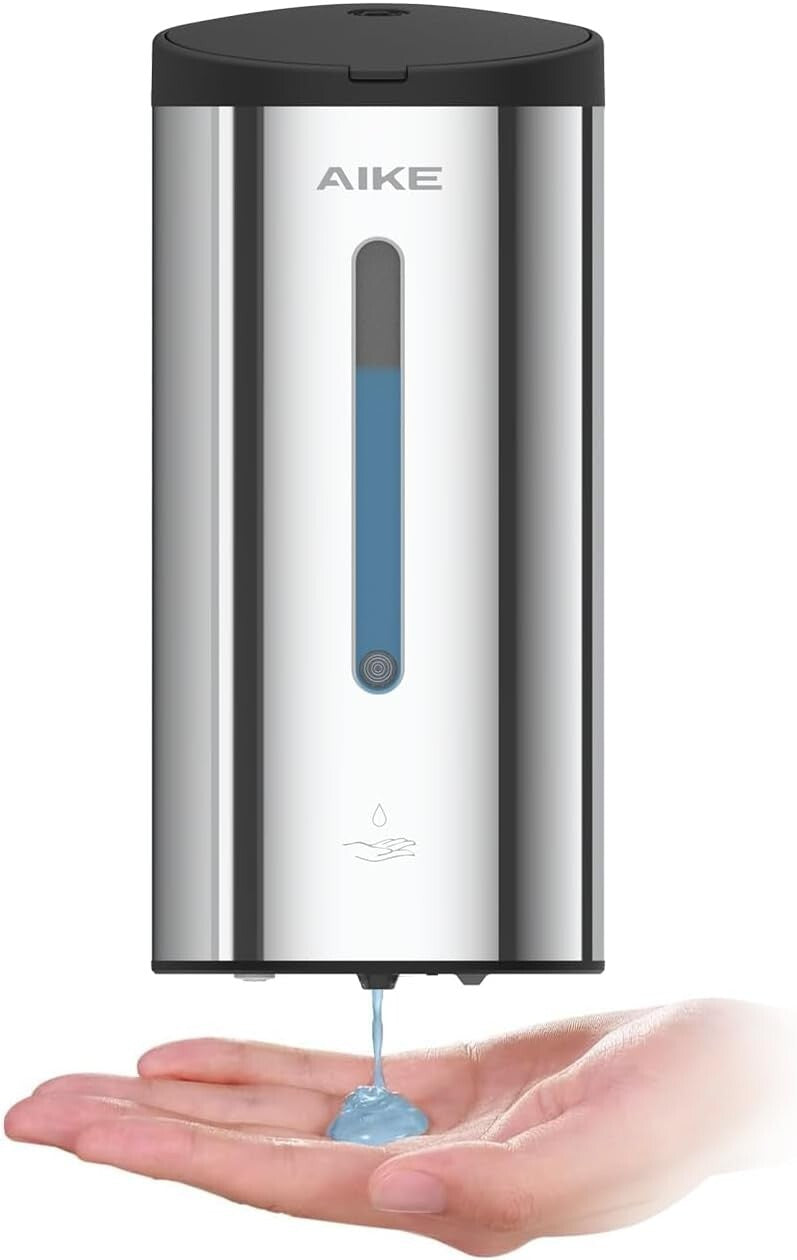 Premium 27oz Soap Dispenser with Infrared Motion Sensor - Stainless Steel Finish