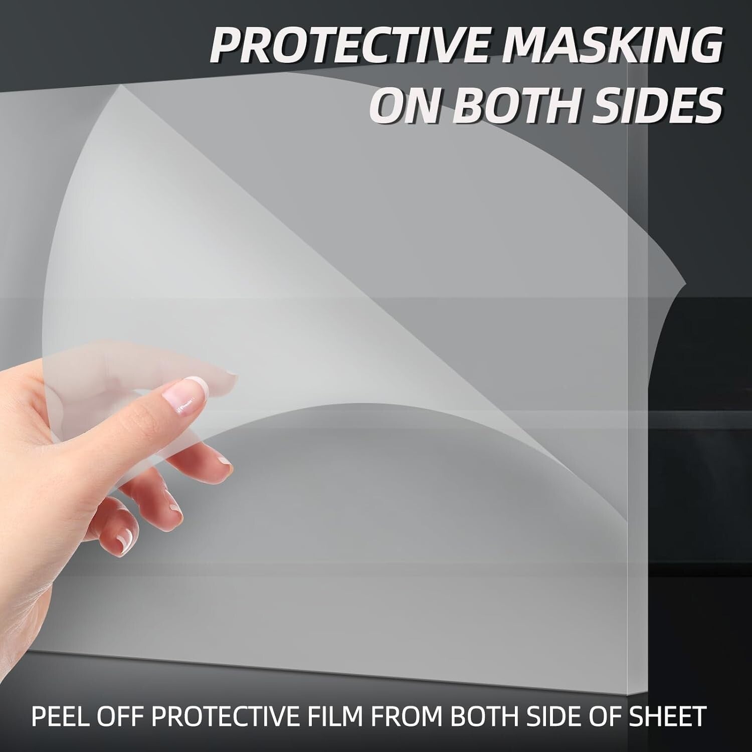 Durable 1/8-Inch Clear Acrylic Sheets - 2 Pack for Custom Projects & Signs