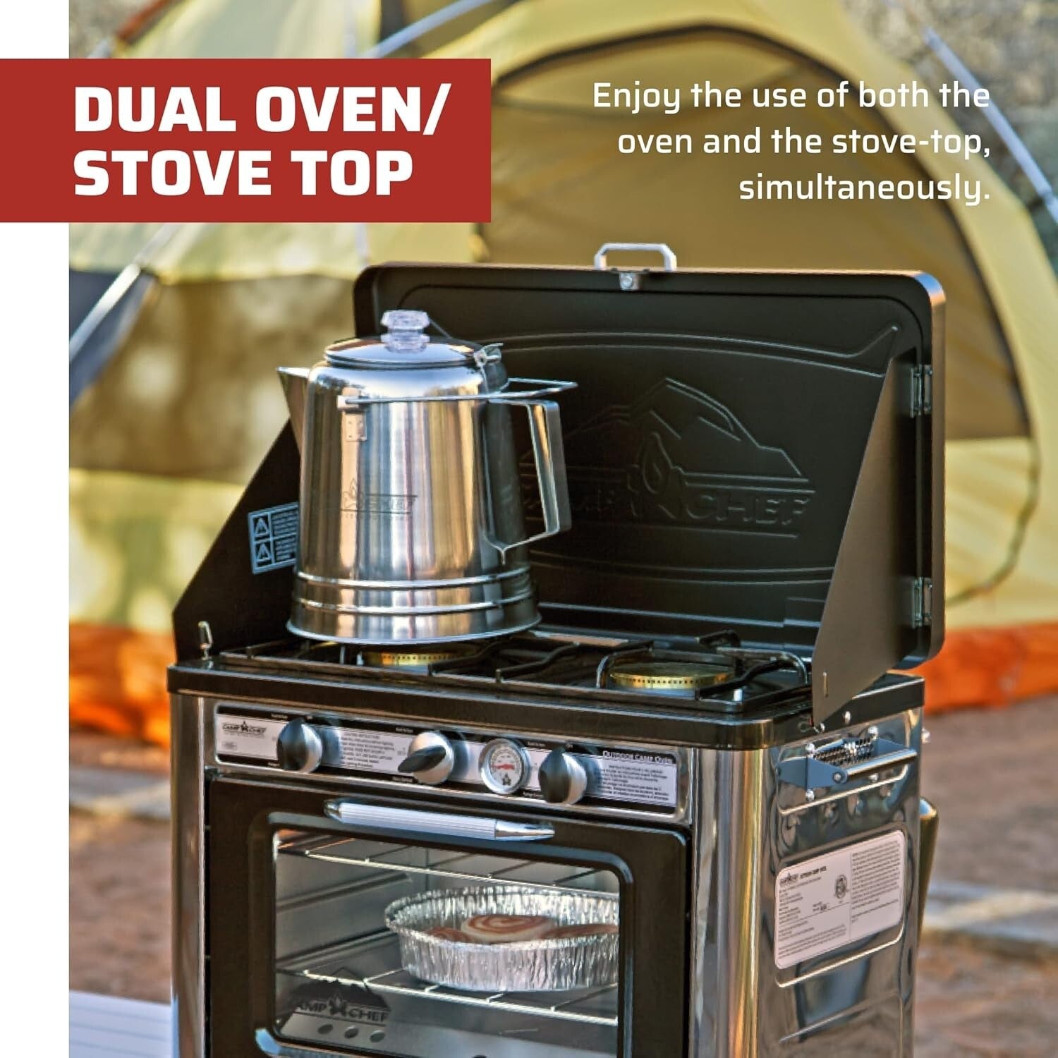 Portable Outdoor Oven for Camping - Versatile Cooking Experience, 24"L x 15"W