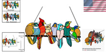 Load image into Gallery viewer, Elegant Window Suncatcher – Handmade Stained Glass Bird Decor Gift for Women