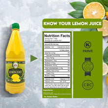 Load image into Gallery viewer, Versatile 33.8 Oz Bottles of 100% Lemon Juice - Ideal for Cooking &amp; Beverages