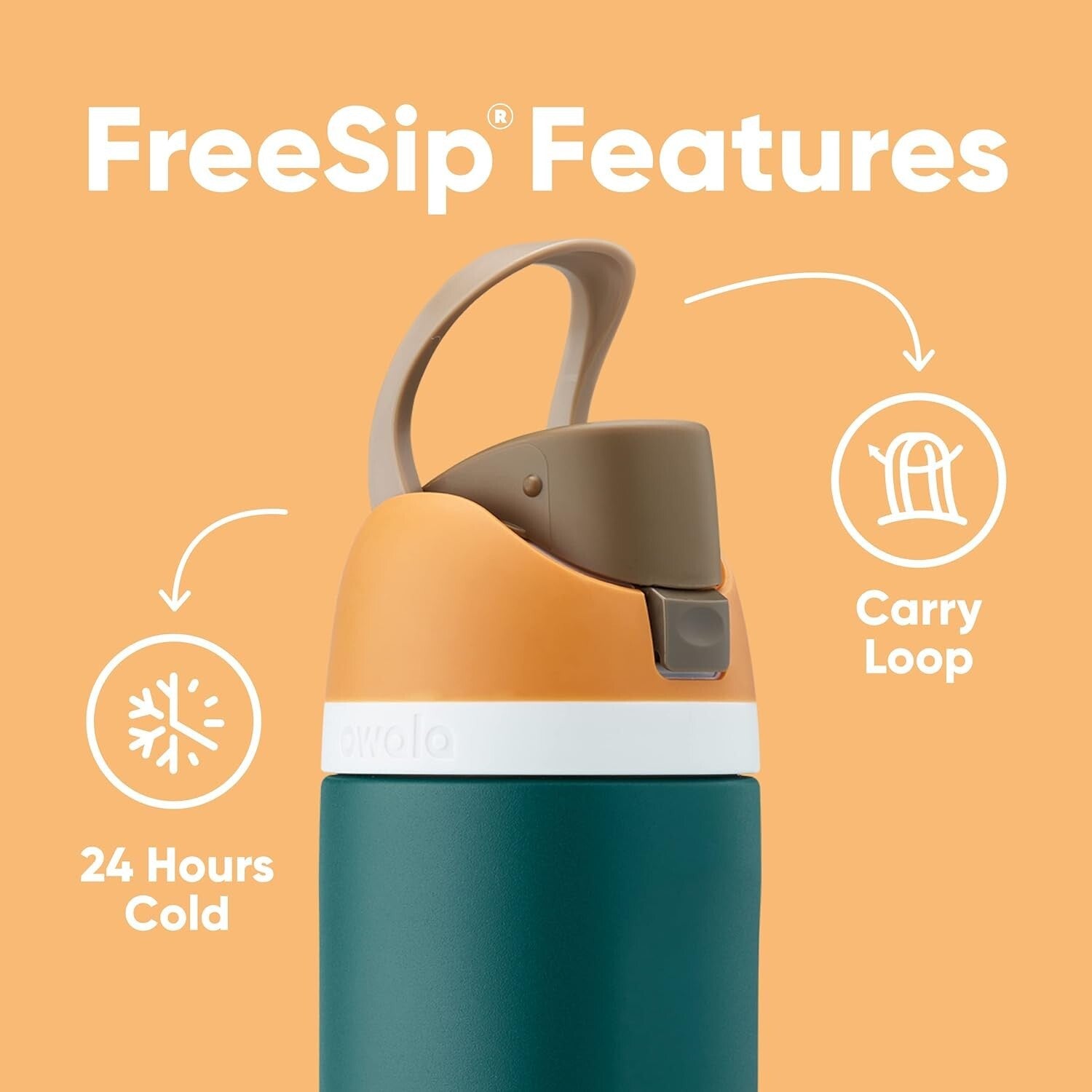 40oz Denim Insulated Stainless Steel Water Bottle with FreeSip Straw & Lid