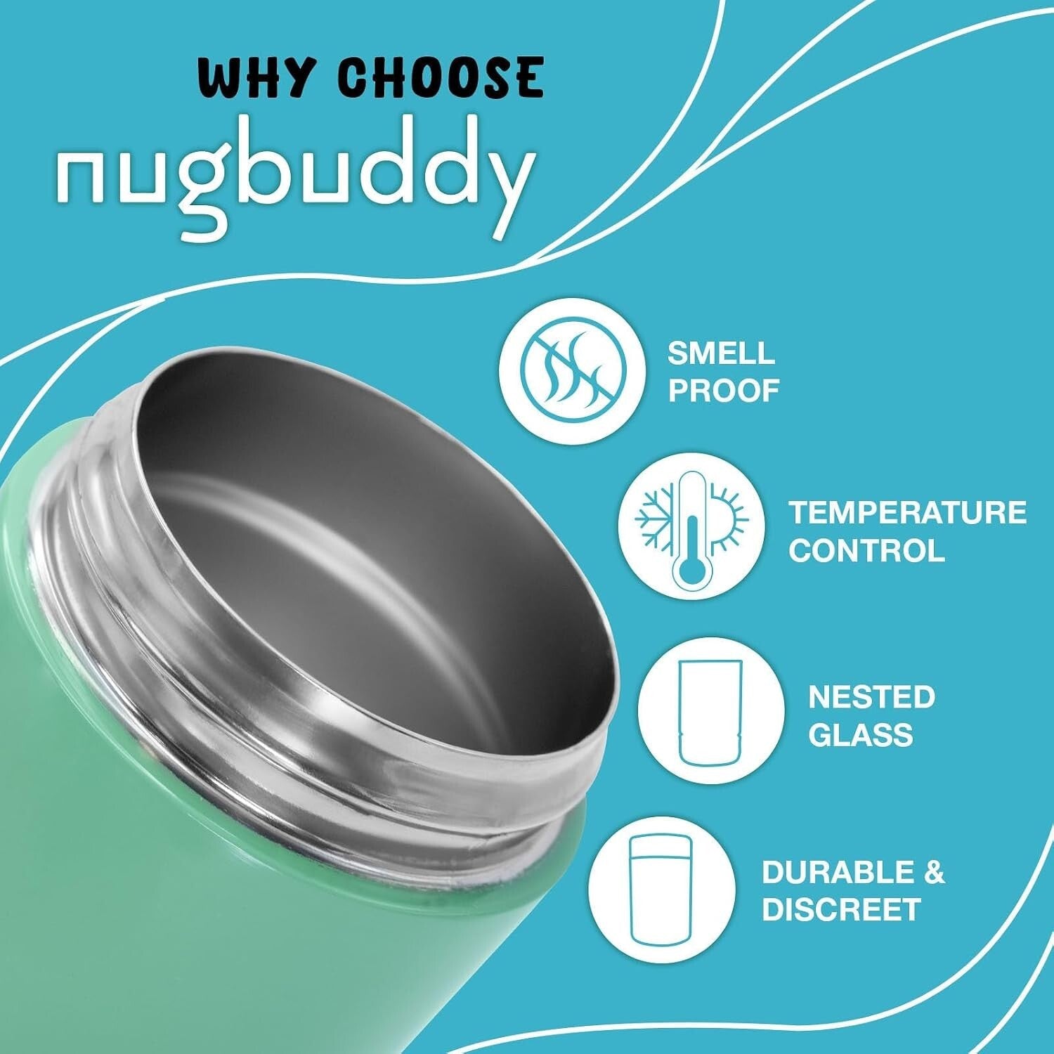 Elegant Vacuum-Sealed Storage Container with 300ml Glass Jar - Keeps Food Fresh