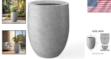 Load image into Gallery viewer, Large Round 21.7" Concrete Planter with Drainage for Stylish Indoor/Outdoor Use