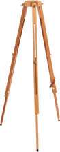 Load image into Gallery viewer, Classic Adjustable Tripod Easel in Natural Wood - Ideal for Outdoor Artists