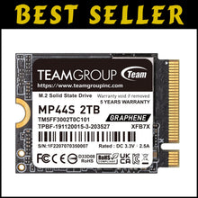 Load image into Gallery viewer, 2TB M.2 NVMe SSD with Graphene Heat Dissipation - Ideal for Steam Deck &amp; Laptops