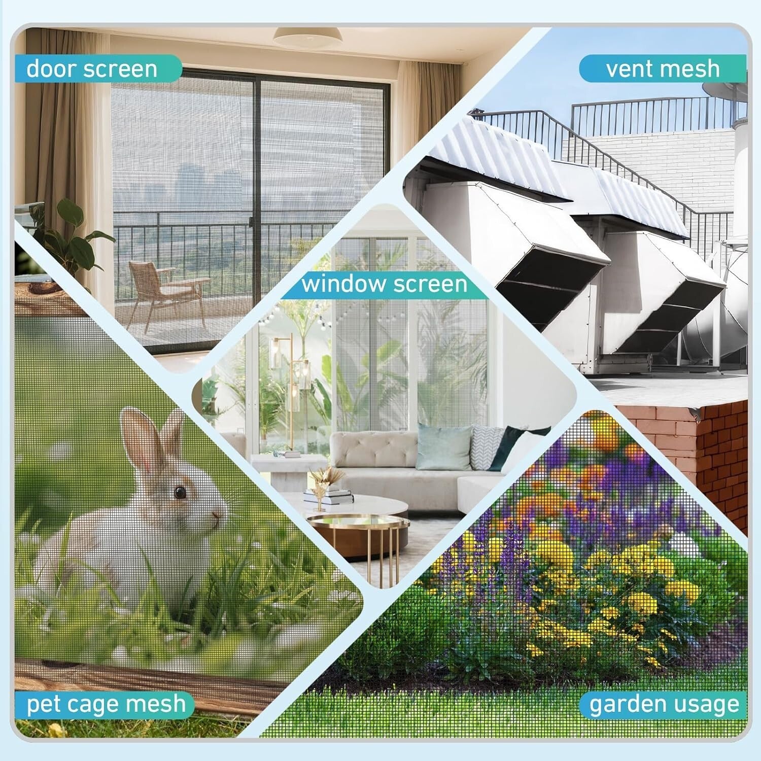 High Visibility Black Metal Screen Roll, 47” x 16FT – Ideal for Windows & Doors