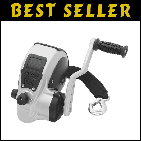 Effortless Lifting with F2 2000 lb Winch - Adjustable Handle for Custom Use