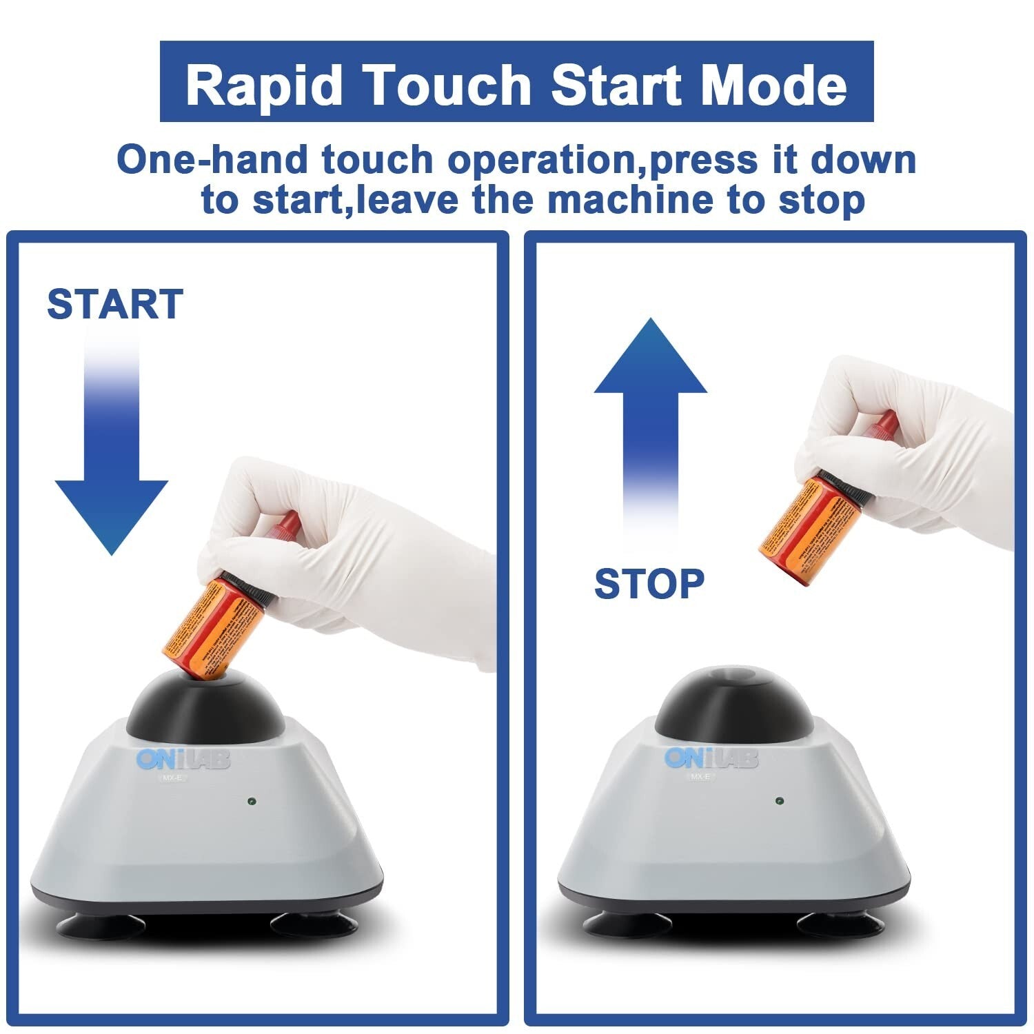 Powerful Mini Vortex Mixer for Artists & Technicians - Includes 120 Mixing Balls