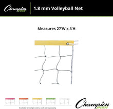 Load image into Gallery viewer, Neon Volleyball Net - 32'x3' with 2.0mm Polyethylene for Ultimate Playability