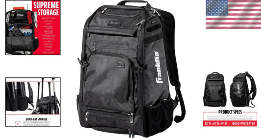 Youth & Adult Baseball/Softball Bag - Removable Pocket & Customizable Design