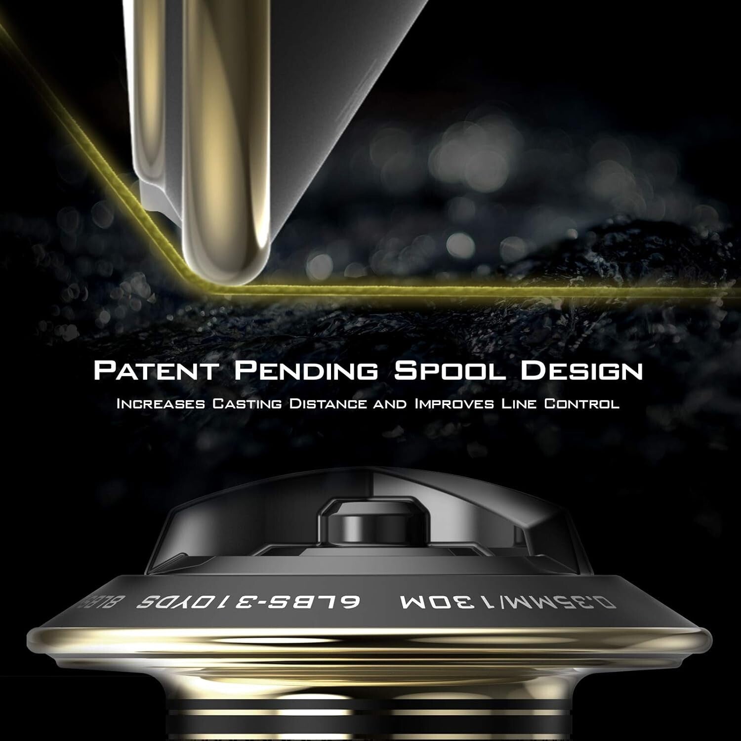 6.2:1 High-Speed Gold Spinning Reel - Ultimate Freshwater & Saltwater Fishing