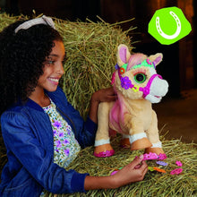 Load image into Gallery viewer, Cinnamon My Stylin’ Pony - 14-Inch Plush Toy with 26 Accessories &amp; Nighttime Fun