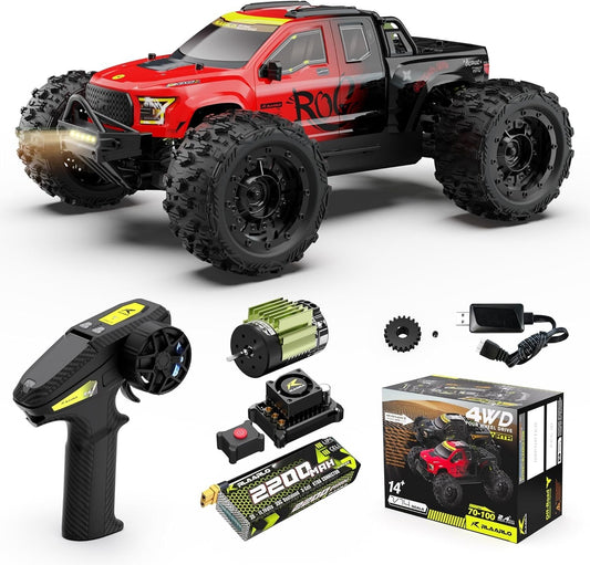 Fast 50 mph 1/14 Brushless RC Truck - All Terrain Waterproof Off-Road Adventure