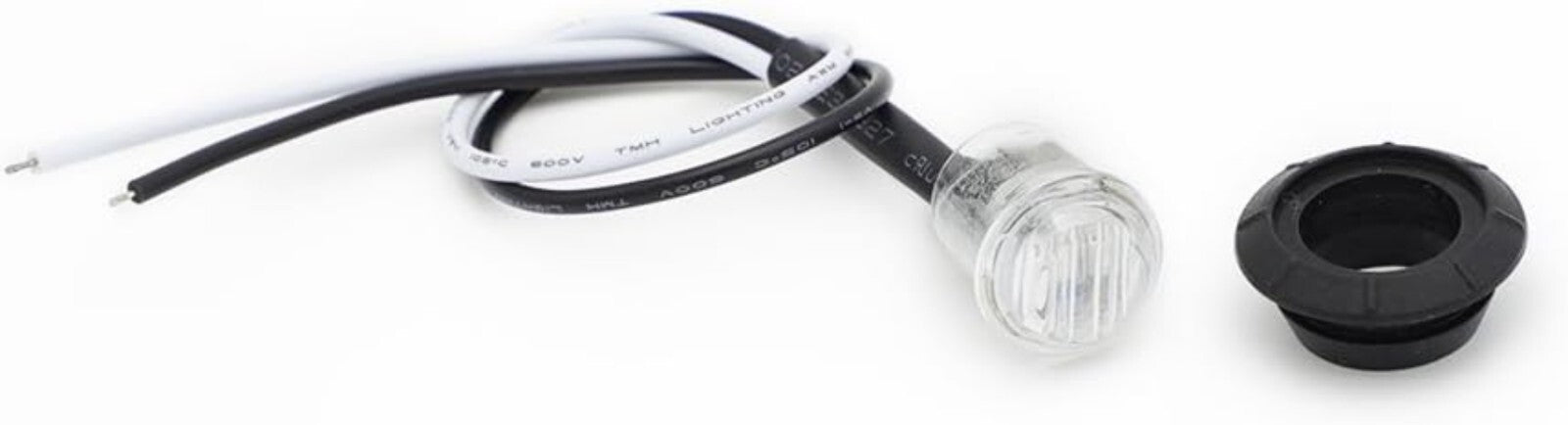 Durable 3/4 Inch LED Clearance Lights - Red & Clear Lens for Trucks/Trailers