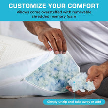 Load image into Gallery viewer, 2-Pack Premium King Pillows with Cooling Cover - Ideal for All Sleep Positions
