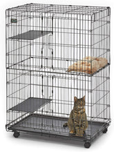 Load image into Gallery viewer, Durable Cat Playpen with Folding Design &amp; Removable Tray - Ideal for All Sizes