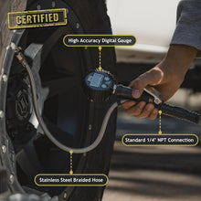 Load image into Gallery viewer, Heavy-Duty Tire Inflator with 200 PSI Gauge - ANSI 1A Accuracy for Precision
