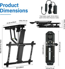 Load image into Gallery viewer, Electric Adjustable Ceiling TV Mount for 32-70 Inch TVs - Remote Control &amp; Sp...