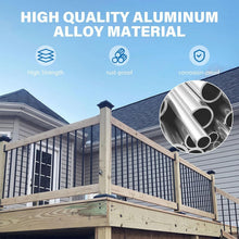 Load image into Gallery viewer, 51-Pack 32" Rust-Resistant Aluminum Deck Balusters for Elegant Outdoor Railings